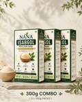 NANA Isabgol Psyllium Husk – 300g Combo (3 × 100g Packs)
