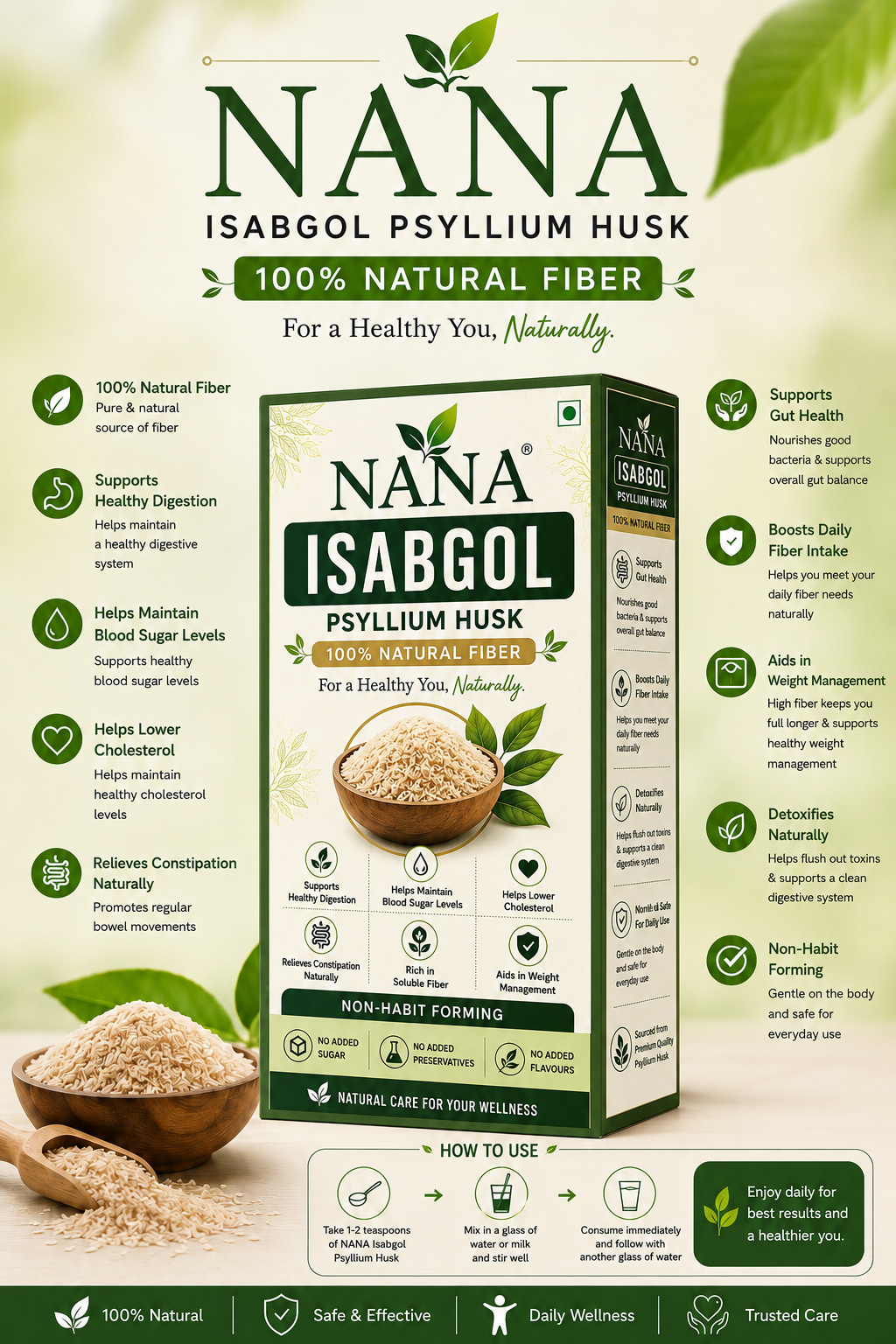 NANA Isabgol Psyllium Husk